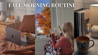 7AM fall morning routine  cozy relaxing & slow  2023