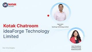 Exclusive Conversation About ideaForge Technology IPO  Kotak Chatroom