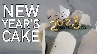 How to make a happy new year cake   Cake Decorating For Beginners 