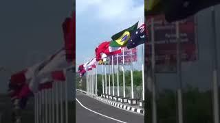 Bendera Delegasi KTT G20  Hiasi Jalanan Bali #shorts