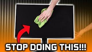 How to Clean QD OLED Monitors & TVs