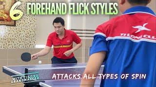 6 types of Forehand Flicks that attack every opponents Spin  Tips and Tactics