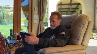 Arnold FaceTimes John an inspirational newsletter subscriber