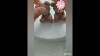 teddy bear fondant tutorial sugar paste cake topper tutorial