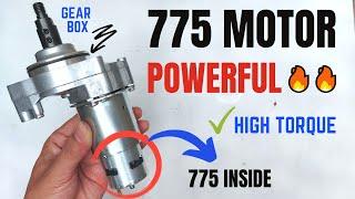 How to Make Super Powerful Gear Box with Starter and 775