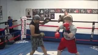 *Mad Power*  Iceland boxer Arnor Grisson Mitts workout