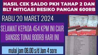 Real.. Hasil cek saldo pkh tahap 2 & blt mitigasi hari ini selamat 545 kpm cair bantuan hari ini