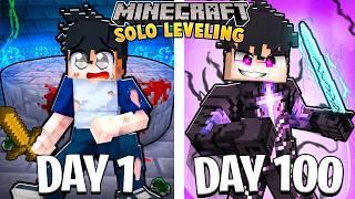 I Survived 100 Days in SOLO LEVELING Minecraft