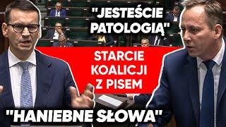 Jesteście patologią. Wrzaski w Sejmie. Ostre starcie koalicji z PiS. Gdzie jest Tusk?