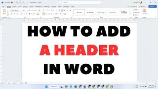 How To Add A Header In Microsoft Word PC & Mac 2023