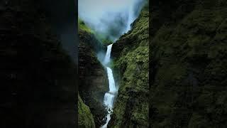 Drone captured the biggest waterfall of Maharashtra