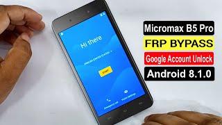 Micromax B5 Pro Frp Bypass  Reset Google Account Lock  Micromax B5 Pro Frp Unlock Without Pc 