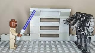 Mace Windu slicing some droids first star wars stop motion #macewindu #stopmotion #lego