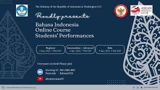 Bahasa Indonesia Online Course Students Performances - Intermediate & Advanced Class