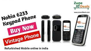 Nokia 6233 - Nokia Keypad Mobiles - Nokia Vintage Phone For Sale - Refurbished Mobile - Zoneofdeals