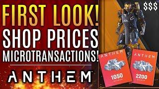 Anthem - Shop Prices & Microtransactions ARE THEY FAIR? Legion of Dawn Legendary Items