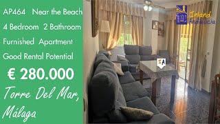 280K near the beach Furnished 4 Bedroom 2 Bath Apartment for sale in Spain inland Andalucia AP464