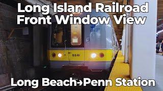 ⁴ᴷ⁶⁰ LIRR M3 Front Window View Long Beach to Penn Station