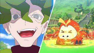 Roy VS Gym Leader Terastal  Sudowudo - NEMONA IN THE ANIME - Pokemon Horizons Episode 10 AMV