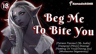 Vampire Makes You Her Pet Very Spicy  Patreon Preview FDom KissingF4MAudio Roleplay