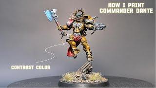 How I paint Commander Dantes golden armor.