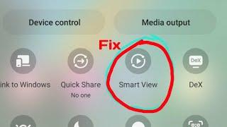 samsung smart view option not showing  samsung a12 Samsung a22 Samsung a32