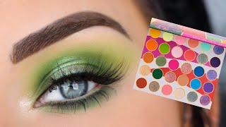 Juvias Place Culture Palette  Green Halo Eyeshadow Tutorial