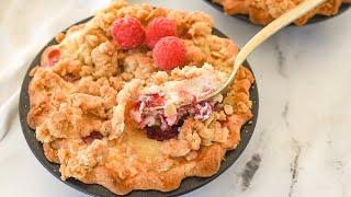 Raspberry Sour Cream Pie for Two  Small Batch Desserts