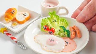 【粘土】カービィな朝食 作ってみた - Kirby Miniature Food