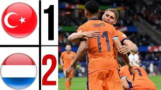 Netherlands 2-1 Turkey EURO2024 HIGHLIGHTS  türkiye vs netherlands euro2024