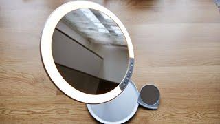 Napure LED stand mirror   HORIUCHI MIRROR from japan  Unboxing & test