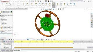 Pulley Expansion Mechanism in Solidworks Motion Analysis