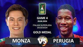 Gold Medal Matches of Italian Volleyball SuperLega 20232024  Monza vs Perugia
