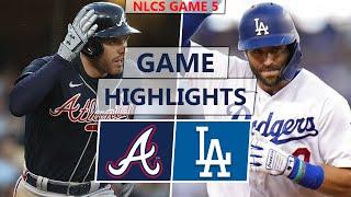 Atlanta Braves vs. Los Angeles Dodgers Highlights  NLCS Game 5 2021