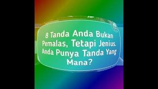 8 Tanda Anda Bukan Pemalas Tapi Jenius 