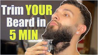 How to PROPERLY Trim YOUR beard...Like a Barber -jjaybeardedbarber