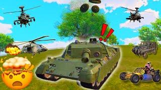 Using M202 + M3E1-A to destroy Tanks + Helicopter  Chopper & Powerful Tank Fight PUBG Mobile