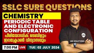 SSLC SURE QUESTIONS CHEMISTRY CHAPTER-1  PERIODIC TABLE & ELECTRONIC CONFIGURATION  MS SOLUTIONS