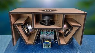 MDF Wood Subwoofer Bluetooth Speaker DIY - Super Super strong bass