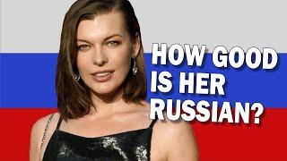 How Good is Milla Jovovichs Russian?