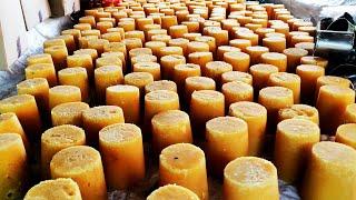 Jaggery Making Process From Sugarcane Juice in Jaggery Making Industry  Bellam  Gurr  #jaggery