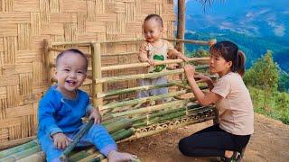 Full Video10 Days Single mother and Boy -Build a bamboo house farm New life challenge with my baby