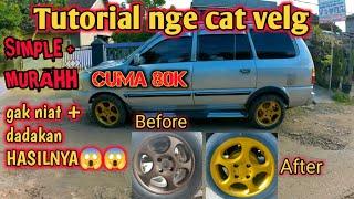 Cara Ngecat Velg mobil sendiri Simple & MURAH Hasil nya MEMUASSKANN #velgRr16 #velgMobil