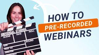 How to Host Pre-recorded Webinars  WebinarGeek