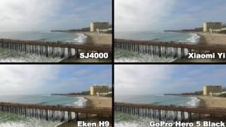 Eken H9 vs SJ4000 vs Xiaomi Yi vs GoPro Hero 5 Black