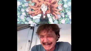 Pedro Pascal Crying to Anime VERY SAD 