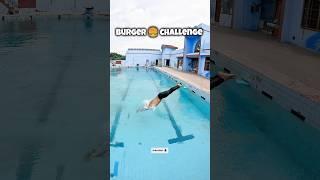 Burger Challenge  Underwater Swimming #learnswimming #underwater #swimming #challenge