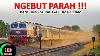 KERETA TERCEPAT DI INDONESIA  Uji Coba Kecepatan Kereta Bandung - Surabaya 125KMJam?