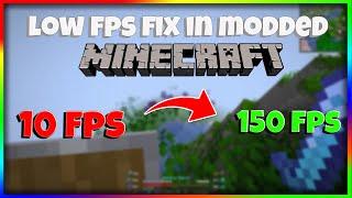 How to Fix LOW FPS drops on Minecraft Modpacks  Get More FPS In Modded Minecraft Curseforge