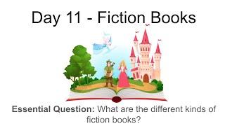 Day 11 Fiction Books Reading Workshop – First 20 Days Grade 4